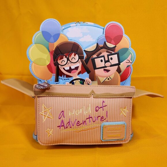 Loungefly Disney Pixar UP Spirit Of Adventure Carl and Ellie Mini Backpack NEW